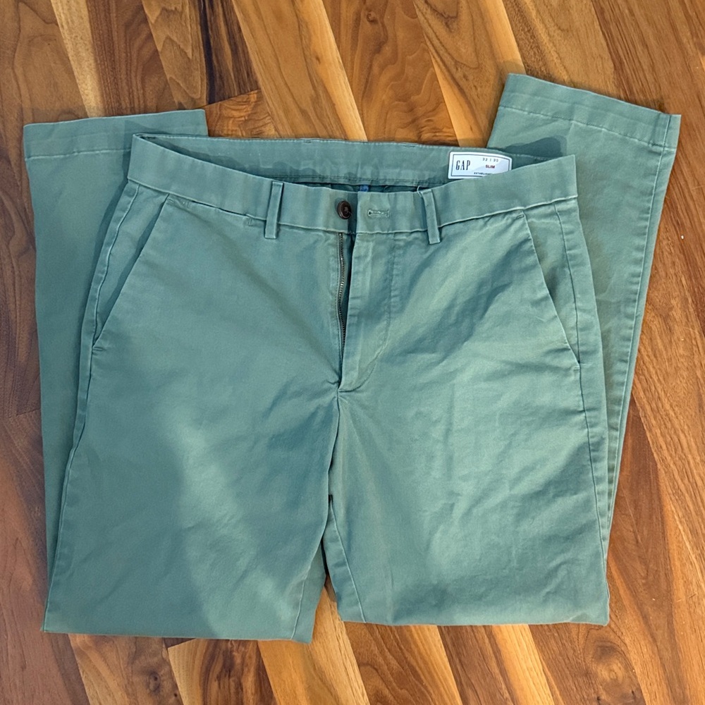 GAP Olive Slim Chino Pants